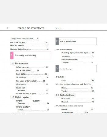 toyota axio hybrid 2020-2021 owners manual in english